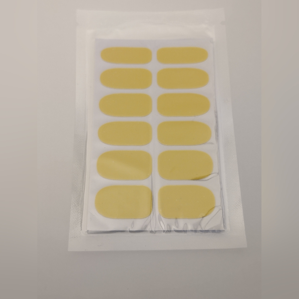 Pastel Yellow Nail Wraps